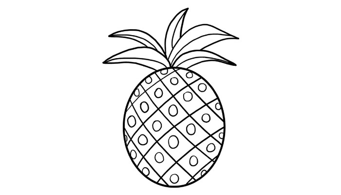 How to Draw a Pineapple